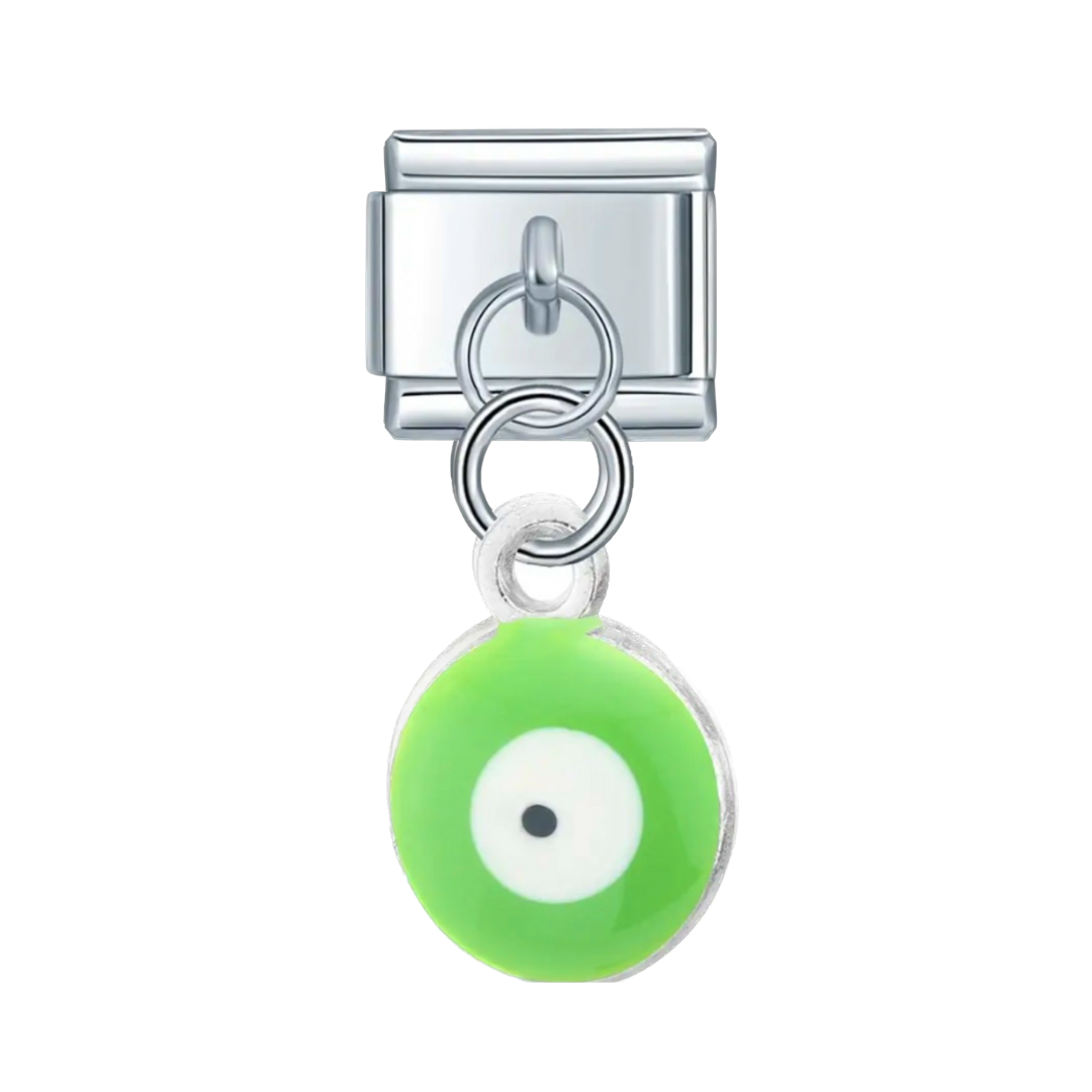 Ojo turco verde colgante