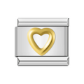 Contorno corazón dorado
