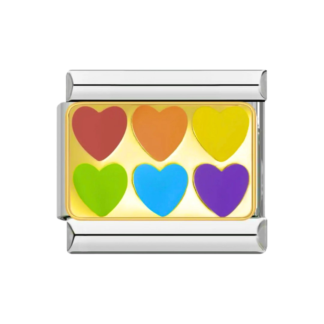Corazones colores
