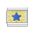 Estrella azul con dorado