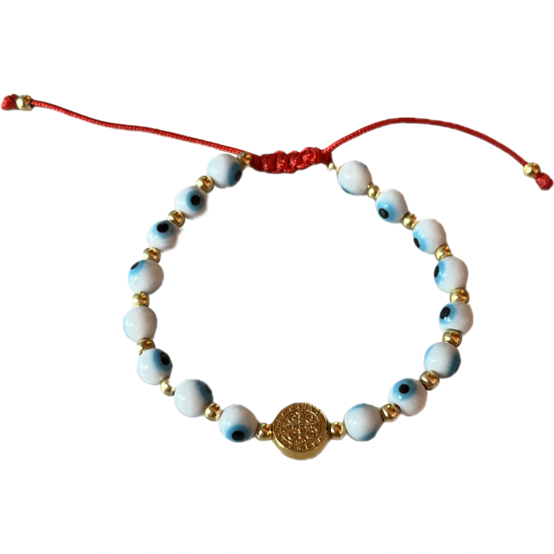Pulsera ojito con medalla
