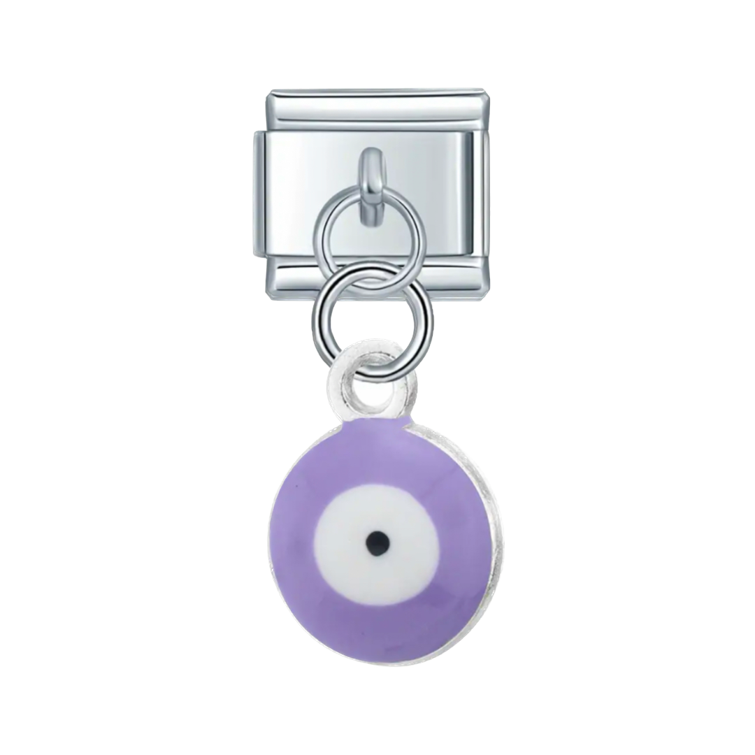 Ojo turco morado colgante