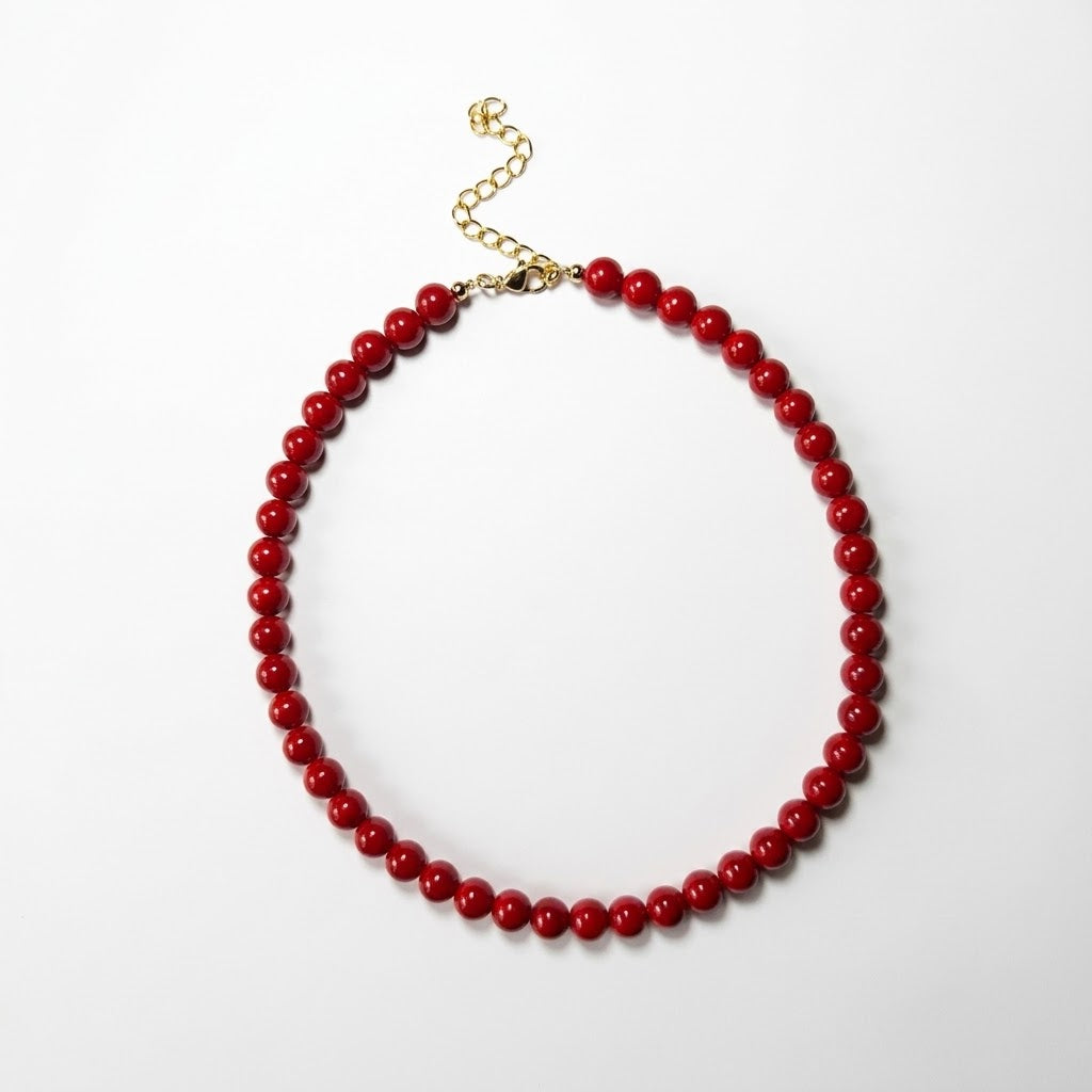 Collar Fossil rojo