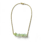 Choker con piedra de jade natural