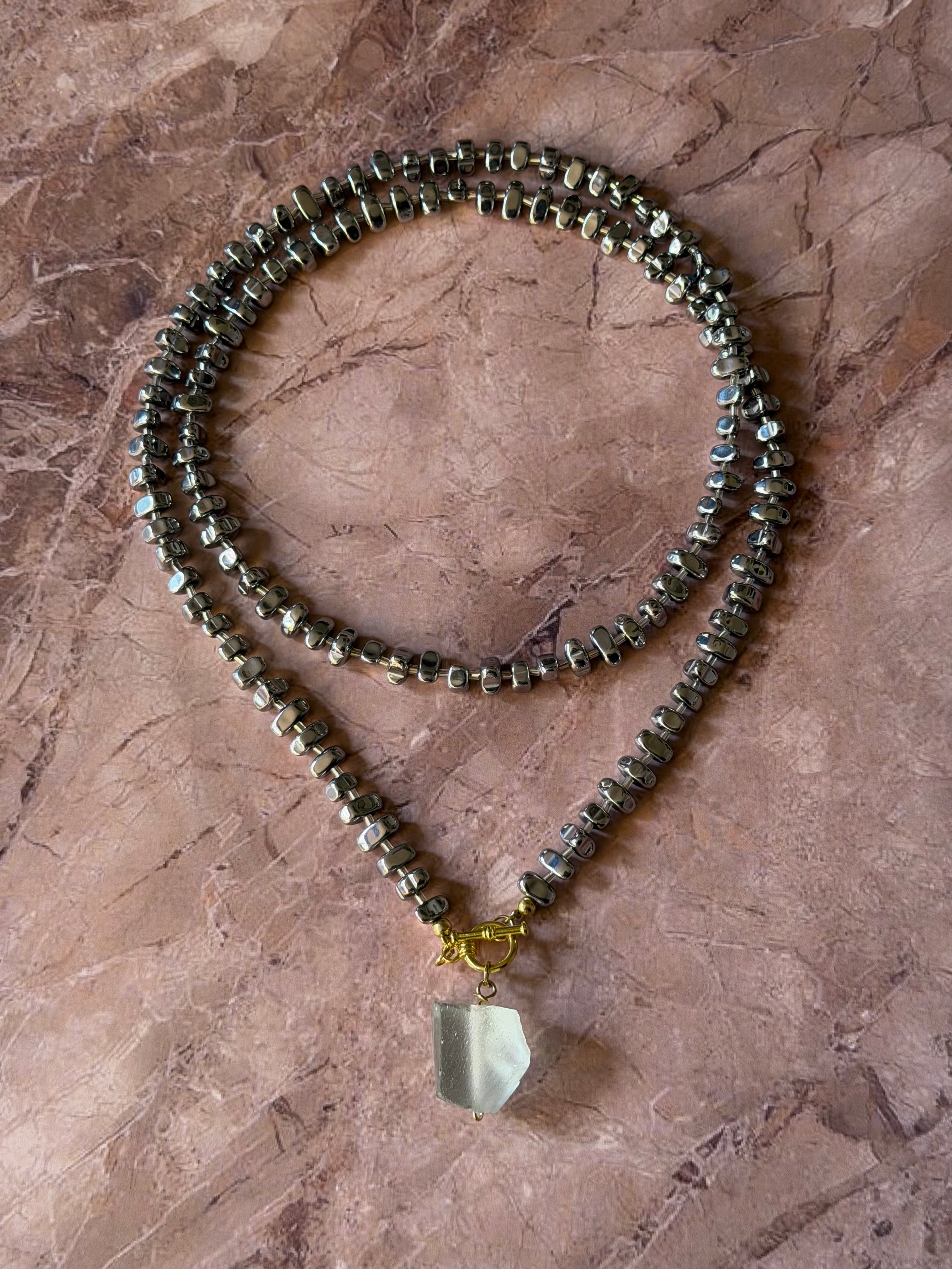Collar Petra plateado