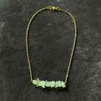 Choker con piedra de jade natural